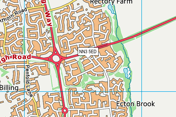 NN3 5ED map - OS VectorMap District (Ordnance Survey)