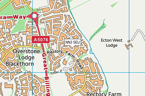 NN3 5EU map - OS VectorMap District (Ordnance Survey)