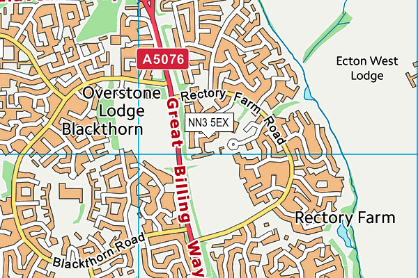 NN3 5EX map - OS VectorMap District (Ordnance Survey)