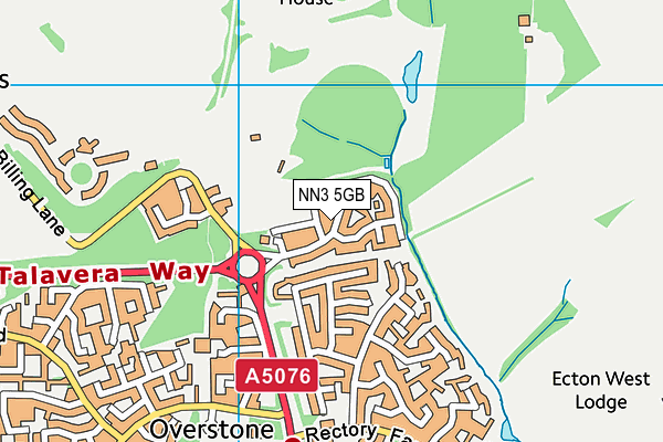 NN3 5GB map - OS VectorMap District (Ordnance Survey)