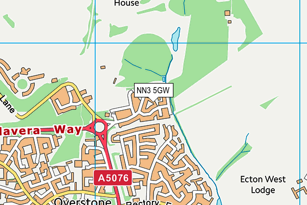 NN3 5GW map - OS VectorMap District (Ordnance Survey)