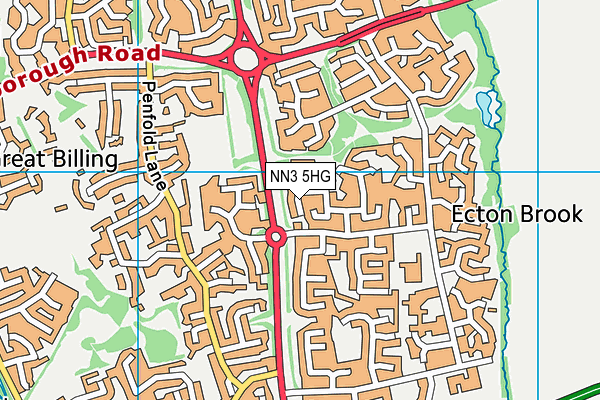 NN3 5HG map - OS VectorMap District (Ordnance Survey)