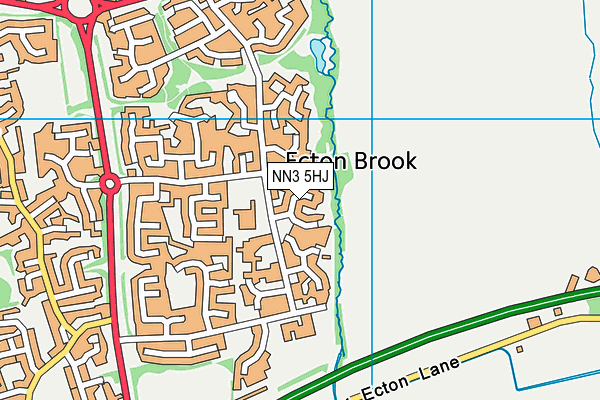 NN3 5HJ map - OS VectorMap District (Ordnance Survey)