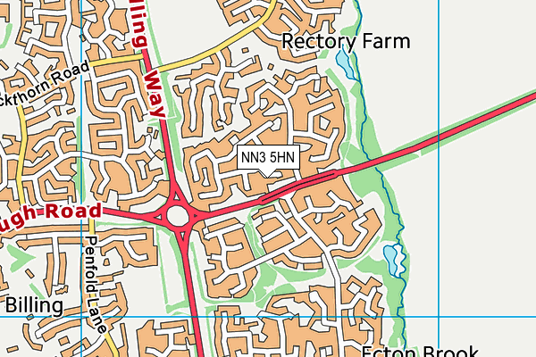 NN3 5HN map - OS VectorMap District (Ordnance Survey)