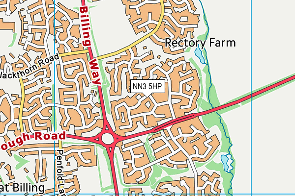 NN3 5HP map - OS VectorMap District (Ordnance Survey)