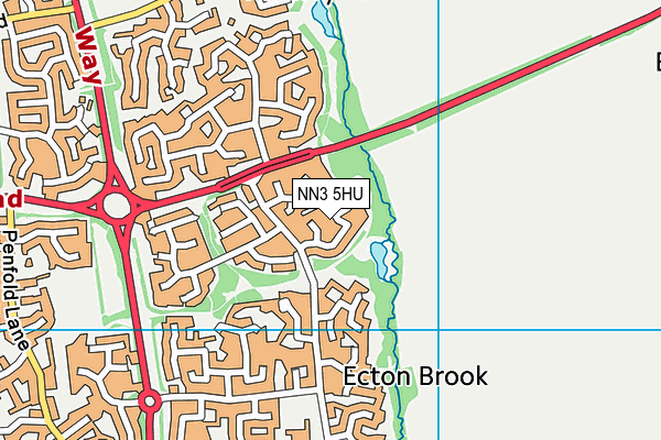 NN3 5HU map - OS VectorMap District (Ordnance Survey)