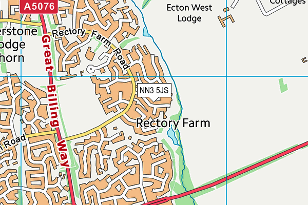 NN3 5JS map - OS VectorMap District (Ordnance Survey)