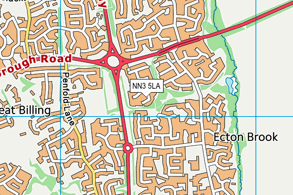 NN3 5LA map - OS VectorMap District (Ordnance Survey)