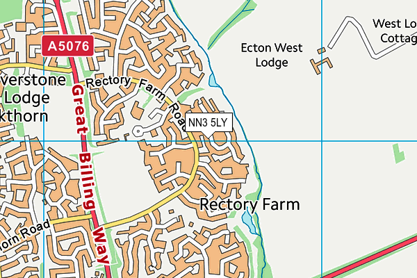 NN3 5LY map - OS VectorMap District (Ordnance Survey)
