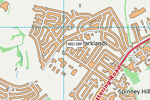 NN3 6BP map - OS VectorMap District (Ordnance Survey)
