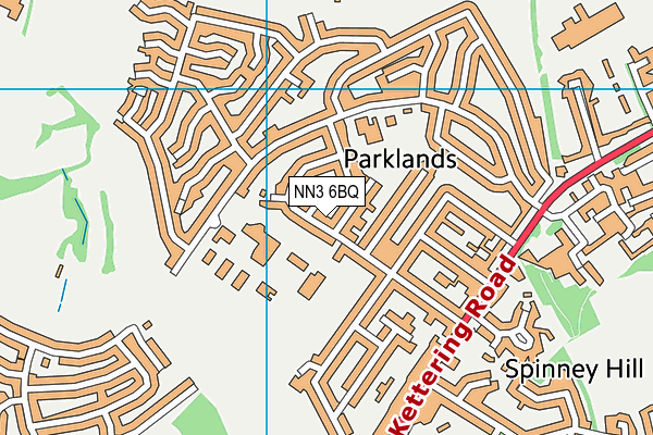 NN3 6BQ map - OS VectorMap District (Ordnance Survey)