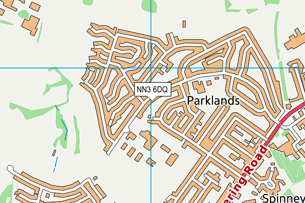 NN3 6DQ map - OS VectorMap District (Ordnance Survey)