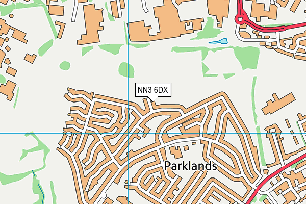Parklands map (NN3 6DX) - OS VectorMap District (Ordnance Survey)