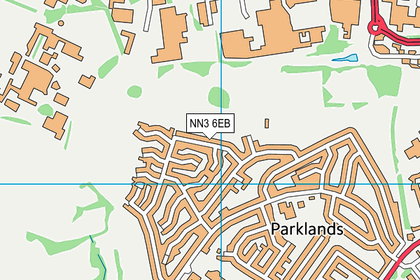NN3 6EB map - OS VectorMap District (Ordnance Survey)