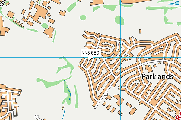 NN3 6ED map - OS VectorMap District (Ordnance Survey)