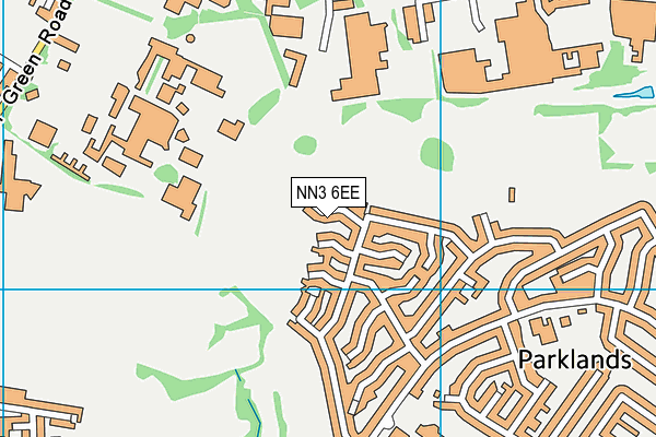 NN3 6EE map - OS VectorMap District (Ordnance Survey)