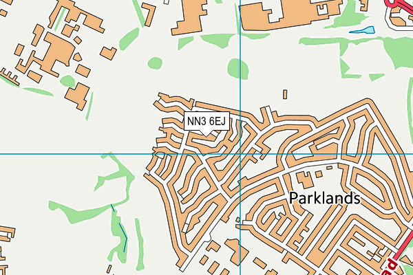 NN3 6EJ map - OS VectorMap District (Ordnance Survey)