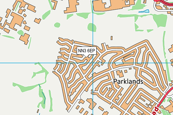 NN3 6EP map - OS VectorMap District (Ordnance Survey)