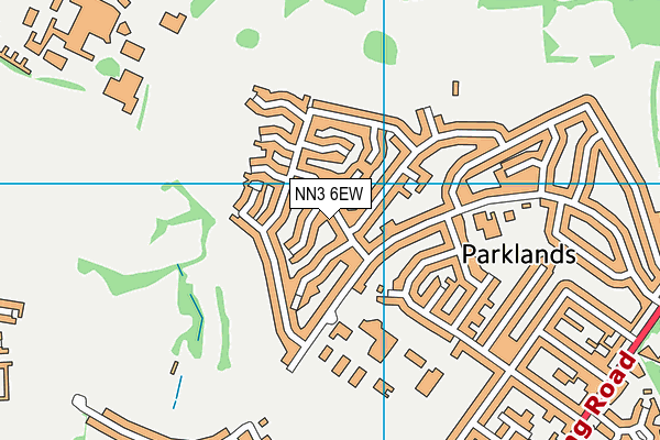 NN3 6EW map - OS VectorMap District (Ordnance Survey)