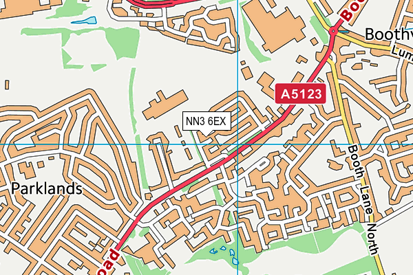 NN3 6EX map - OS VectorMap District (Ordnance Survey)