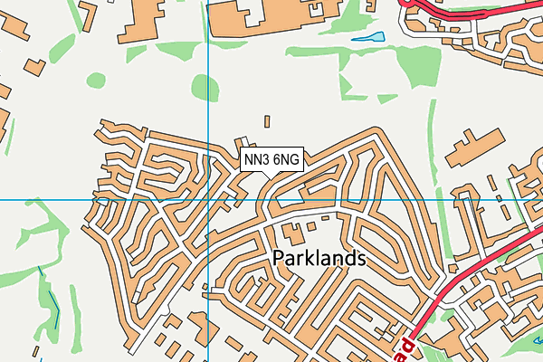 NN3 6NG map - OS VectorMap District (Ordnance Survey)