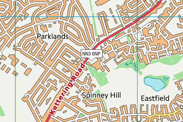 NN3 6NP map - OS VectorMap District (Ordnance Survey)