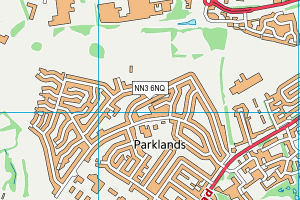 NN3 6NQ map - OS VectorMap District (Ordnance Survey)
