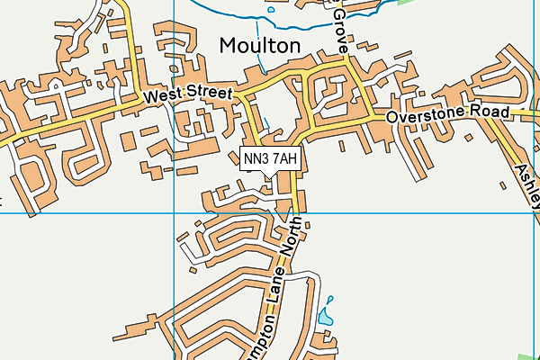 NN3 7AH map - OS VectorMap District (Ordnance Survey)