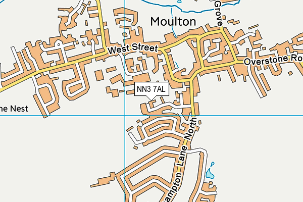 NN3 7AL map - OS VectorMap District (Ordnance Survey)