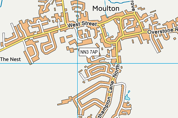 NN3 7AP map - OS VectorMap District (Ordnance Survey)
