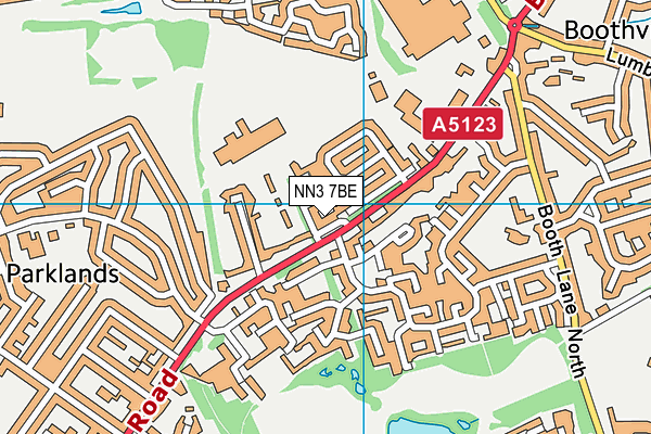NN3 7BE map - OS VectorMap District (Ordnance Survey)