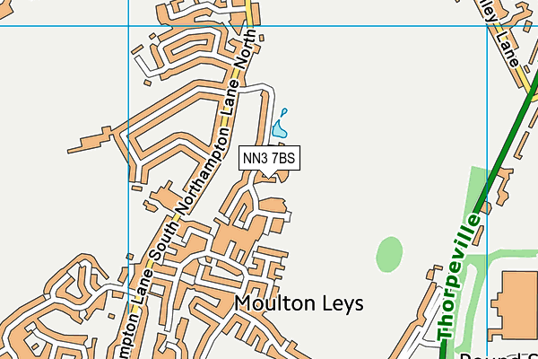 NN3 7BS map - OS VectorMap District (Ordnance Survey)