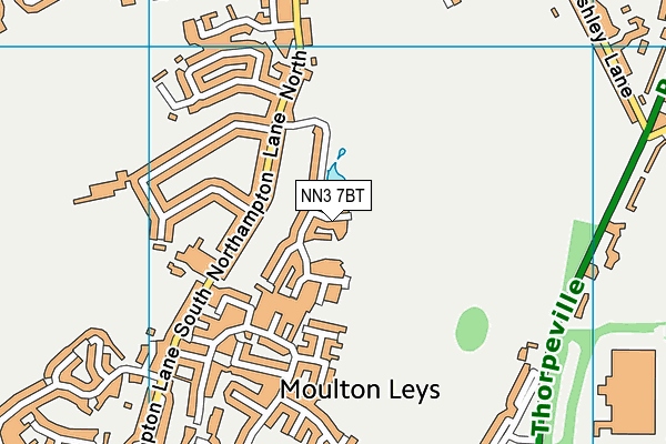 NN3 7BT map - OS VectorMap District (Ordnance Survey)