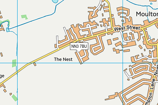 NN3 7BU map - OS VectorMap District (Ordnance Survey)