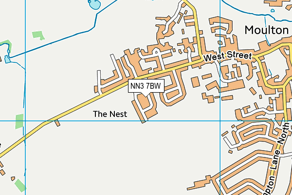 NN3 7BW map - OS VectorMap District (Ordnance Survey)