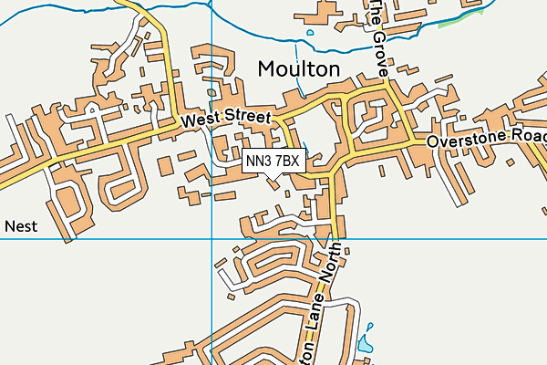 NN3 7BX map - OS VectorMap District (Ordnance Survey)
