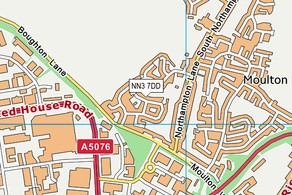 NN3 7DD map - OS VectorMap District (Ordnance Survey)