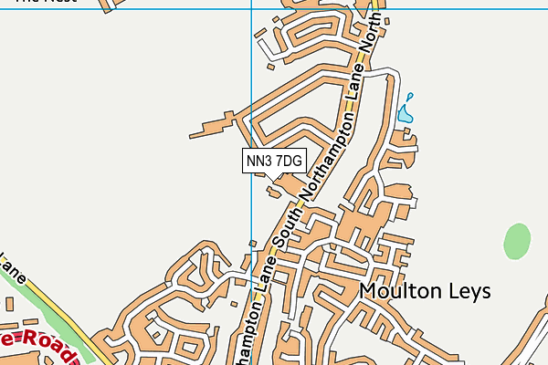 NN3 7DG map - OS VectorMap District (Ordnance Survey)
