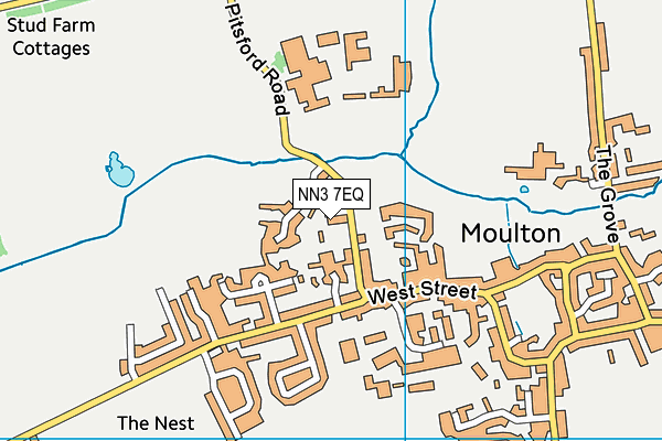 NN3 7EQ map - OS VectorMap District (Ordnance Survey)