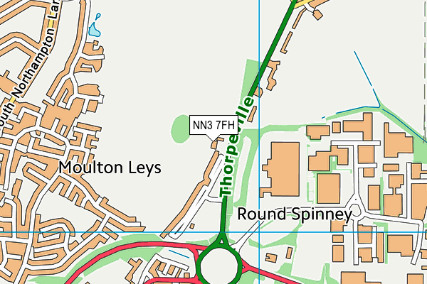 NN3 7FH map - OS VectorMap District (Ordnance Survey)