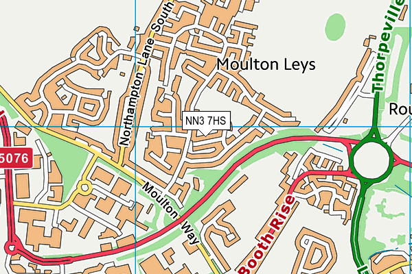 NN3 7HS map - OS VectorMap District (Ordnance Survey)