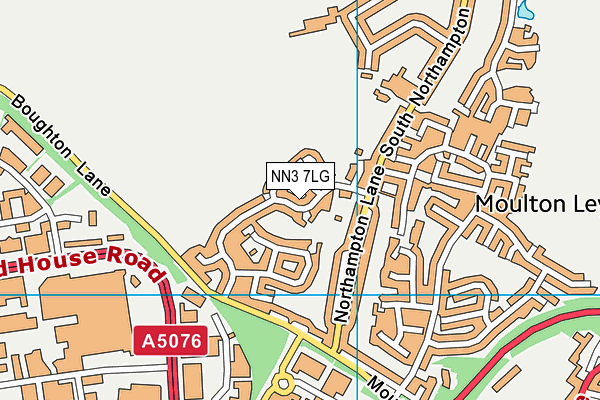 NN3 7LG map - OS VectorMap District (Ordnance Survey)