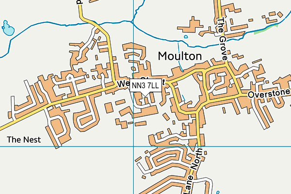 NN3 7LL map - OS VectorMap District (Ordnance Survey)