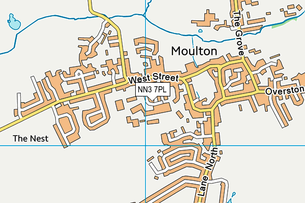 NN3 7PL map - OS VectorMap District (Ordnance Survey)