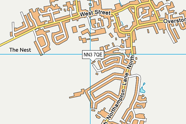 NN3 7QE map - OS VectorMap District (Ordnance Survey)