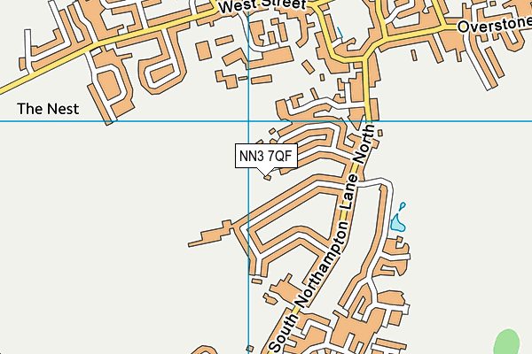 Brunting Road (Moulton Fc) map (NN3 7QF) - OS VectorMap District (Ordnance Survey)
