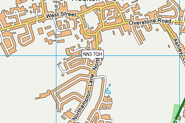 NN3 7QH map - OS VectorMap District (Ordnance Survey)