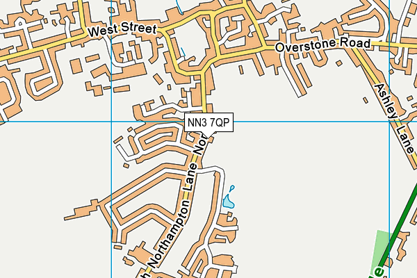 NN3 7QP map - OS VectorMap District (Ordnance Survey)