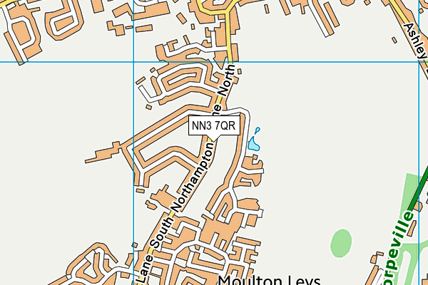 NN3 7QR map - OS VectorMap District (Ordnance Survey)