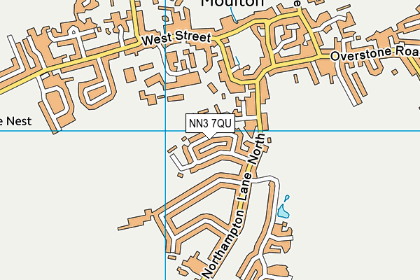 NN3 7QU map - OS VectorMap District (Ordnance Survey)